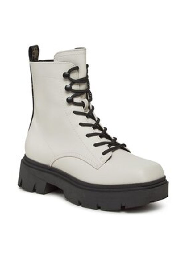 Guess Botki Ramsay FL8RMY ELE10 Biały. Kolor: biały. Materiał: skóra