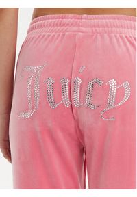 Juicy Couture Spodnie dresowe Tina JCAPW045 Różowy Regular Fit. Kolor: różowy. Materiał: syntetyk #2