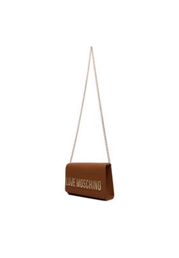 Love Moschino - LOVE MOSCHINO Torebka JC4121PP0NKD020A Brązowy. Kolor: brązowy. Materiał: skórzane