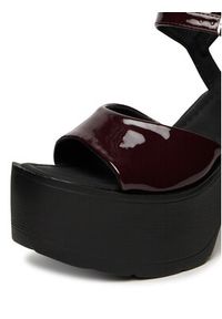 DeeZee Sandały ZB8358-1 Bordowy. Kolor: czerwony. Materiał: skóra #7