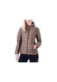 Kurtka Jott Model Cloe Noos Kolor Brązowy. Kolor: brązowy, beżowy, wielokolorowy. Materiał: puch, tkanina
