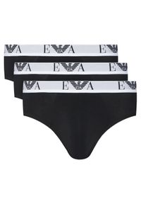 Emporio Armani Underwear Komplet 3 par slipów EM000258 AF14131 MC061 Czarny. Kolor: czarny. Materiał: bawełna