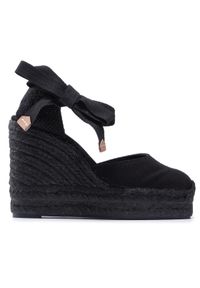 Castañer Espadryle Carina C/8ED/001 020966-100 Czarny. Kolor: czarny. Materiał: materiał #1