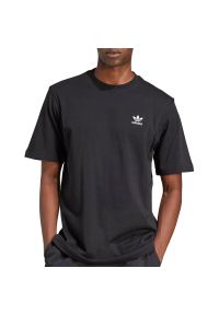Adidas - Koszulka adidas Originals Trefoil Essentials JI8545 - czarna. Kolor: czarny. Materiał: bawełna, dzianina. Długość rękawa: krótki rękaw. Długość: krótkie