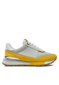 MICHAEL Michael Kors Sneakersy 43T4NVFS5D Żółty. Kolor: żółty. Materiał: zamsz, skóra