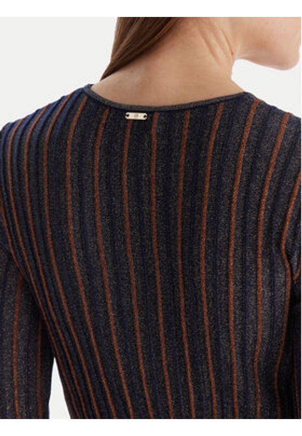 Fracomina Sukienka dzianinowa FS25WD5006K558Q7 Kolorowy Regular Fit. Materiał: syntetyk. Wzór: kolorowy