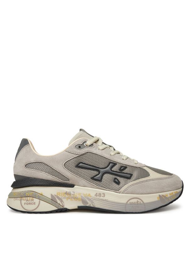 Premiata Sneakersy MOERUN VAR 7304 Szary. Kolor: szary. Materiał: skóra