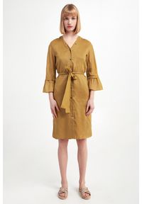 'S Max Mara - Sukienka z ramii Aloe S' MAX MARA