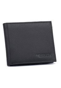 4U CAVALDI - Portfel damski 4U Cavaldi 0035-PDM-BP czarny. Kolor: czarny. Materiał: skóra
