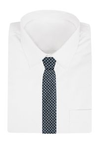 Klasyczny Krawat Klubowy - Alties - Granat, Pepitka. Kolor: niebieski. Materiał: tkanina. Styl: klasyczny #2