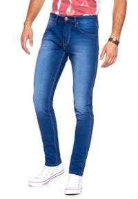 Wrangler - JEANSY MĘSKIE WRANGLER BOSTIN SHADES OF BLUE W17SY241O. Okazja: na co dzień. Styl: casual #5