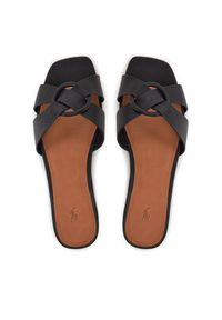 Polo Ralph Lauren Klapki 818955857002 Czarny. Kolor: czarny. Materiał: skóra #4