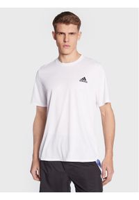 Adidas - T-Shirt adidas. Kolor: biały. Materiał: syntetyk #1