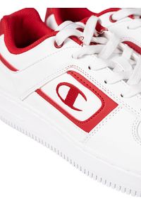 Champion Sneakersy "Foul Play Eleme" | S21775 | Foul Play Eleme | Mężczyzna | Biały, Czerwony. Nosek buta: okrągły. Kolor: biały, wielokolorowy, czerwony. Materiał: skóra. Wzór: nadruk #5