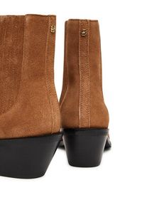 BOSS Botki Niara 50548781 Brązowy. Kolor: brązowy. Materiał: zamsz, skóra