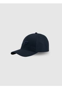 4f - 4F Czapka z daszkiem strapback męska - granatowa S/M (58cm). Kolor: niebieski. Materiał: bawełna, materiał. Styl: casual #1