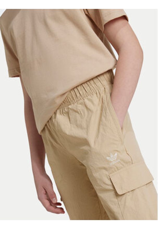 Adidas - adidas Spodnie dresowe IX7620 Beżowy Regular Fit. Kolor: beżowy. Materiał: syntetyk