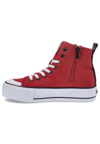 Big-Star - Czerwone Sneakersy Big Star Damskie Sportowe Buty. Kolor: czerwony. Materiał: materiał. Szerokość cholewki: normalna. Styl: sportowy