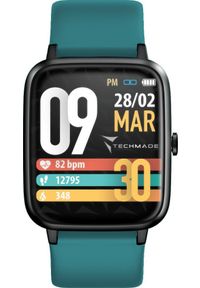 Smartwatch Techmade Smartwatch męski Techmade TM-MOVE-GR zielony pasek. Rodzaj zegarka: smartwatch. Kolor: zielony