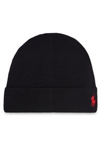 Polo Ralph Lauren Czapka 449959339001 Czarny. Kolor: czarny. Materiał: bawełna