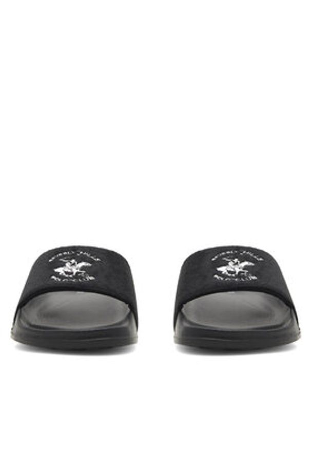 Beverly Hills Polo Club Klapki M-CA23348A Czarny. Kolor: czarny. Materiał: materiał