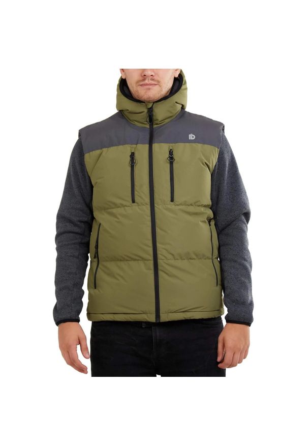 FUNDANGO - Kamizelka męska Fundango Laurel Padded. Kolor: zielony