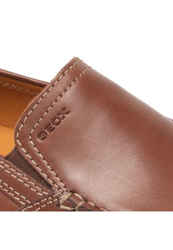 Geox Mokasyny U Moner V U1144V 00039 C6010 Brązowy. Kolor: brązowy. Materiał: skóra