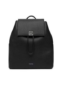 Calvin Klein Plecak Emblem Hw Pebble Backpack LV04F3553G Czarny. Kolor: czarny. Materiał: skóra #6