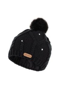 Damska czapka z pomponem Kilpi. Kolor: czarny. Sezon: zima. Styl: sportowy #1