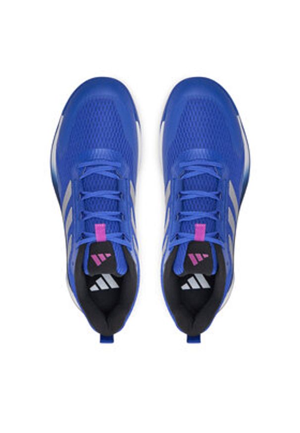 Adidas - adidas Buty halowe Novaflight 2 ID3668 Niebieski. Kolor: niebieski. Materiał: mesh, materiał