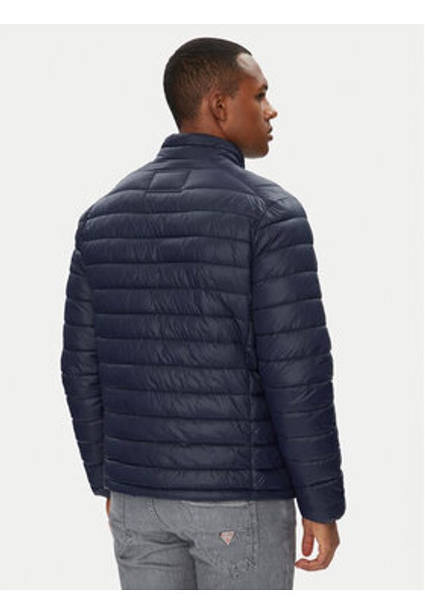 Karl Lagerfeld - KARL LAGERFELD Kurtka przejściowa 505710 553590 Granatowy Regular Fit. Typ kołnierza: dekolt w karo. Kolor: niebieski. Materiał: syntetyk