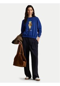 Polo Ralph Lauren Bluza 211971736001 Niebieski Relaxed Fit. Typ kołnierza: polo. Kolor: niebieski. Materiał: bawełna #5