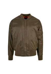 BUILD YOUR BRAND - Męska Kurtka Bomber. Kolor: zielony