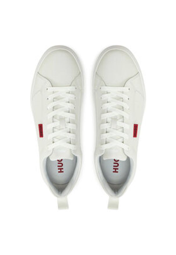 Hugo - HUGO Sneakersy Morrie 50541210 10271108 01 Biały. Kolor: biały. Materiał: skóra