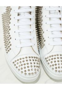 Philipp Plein - PHILIPP PLEIN - Białe sneakersy za kostkę Hi-Top. Wysokość cholewki: za kostkę. Zapięcie: sznurówki. Kolor: biały. Materiał: dresówka, guma. Szerokość cholewki: normalna. Wzór: aplikacja #9