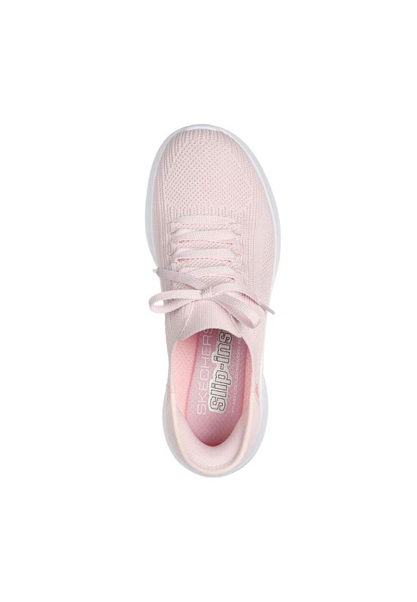skechers - Buty do chodzenia damskie Skechers Slip-ins: Ultra Flex 3.0 Brilliant. Kolor: różowy. Materiał: materiał, tkanina. Szerokość cholewki: normalna. Sport: turystyka piesza