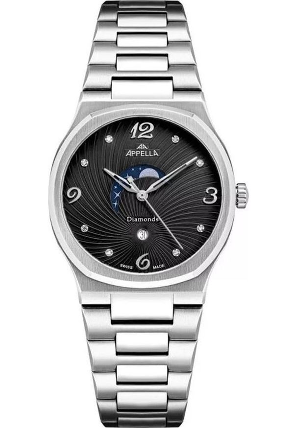 Acappella - Zegarek damski Appella L32006.5174DQS srebrny. Kolor: srebrny