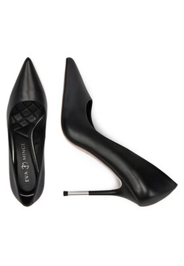 Eva Minge Czółenka THYME-LT934-35 Czarny. Kolor: czarny. Materiał: skóra