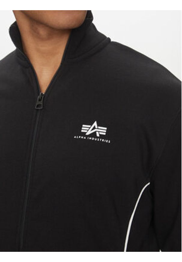 Alpha Industries Bluza Small Logo 156305 Czarny Regular Fit. Kolor: czarny. Materiał: bawełna