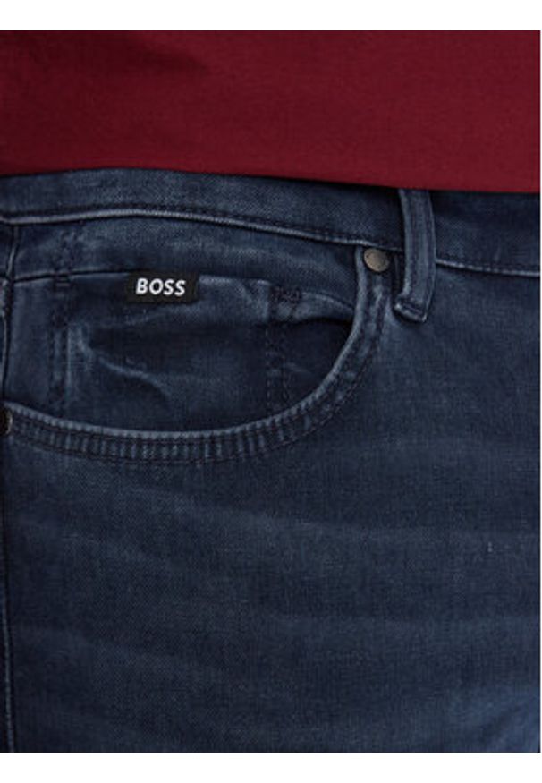 BOSS Jeansy P-Delaware 50549834 Granatowy Slim Fit. Kolor: niebieski