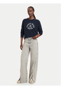 Tommy Jeans Bluza Heritage Logo DW0DW22821 Granatowy Regular Fit. Kolor: niebieski. Materiał: bawełna #5