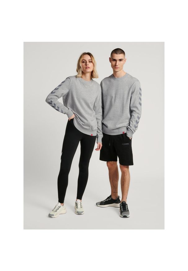 Bluza fitness dla dorosłych Hummel hml LEGACY chevron. Kolor: szary. Sport: fitness