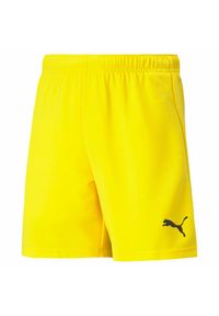 Spodenki dziecięce Puma Team Rise. Kolor: żółty, czarny, wielokolorowy, pomarańczowy. Styl: sportowy #1