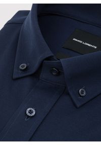 Pako Lorente - PAKO LORENTE – Granatowa koszula z bawełną. Kolor: niebieski. Materiał: bawełna. Długość rękawa: długi rękaw. Długość: długie #10
