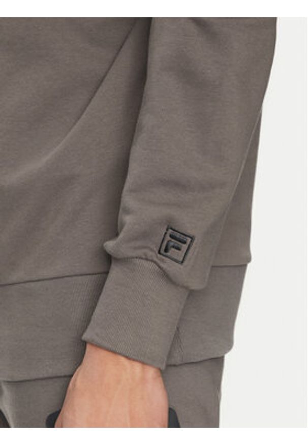 Fila Bluza Landogne FAM0872 Szary Regular Fit. Kolor: szary. Materiał: bawełna, syntetyk