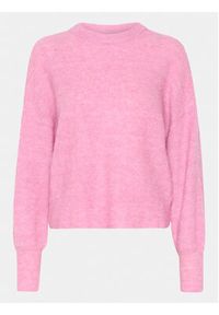 Kaffe Sweter Billa 10508146 Różowy Regular Fit. Kolor: różowy. Materiał: syntetyk #6