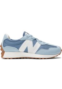 Buty dziecięce New Balance PH327MQ – niebieskie. Okazja: na co dzień. Kolor: niebieski. Materiał: guma, syntetyk, materiał. Szerokość cholewki: normalna. Sezon: lato #1