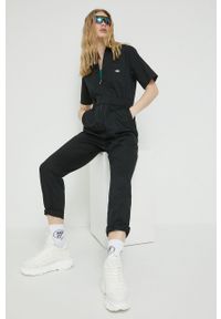 Dickies kombinezon bawełniany kolor czarny bawełniany z kołnierzykiemm. Okazja: na co dzień. Kolor: czarny. Materiał: bawełna. Długość rękawa: krótki rękaw. Długość: krótkie. Styl: casual #1