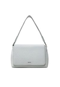 Calvin Klein Torebka Ck Must Satchel_Mono K60K613181 Szary. Kolor: szary. Materiał: skórzane