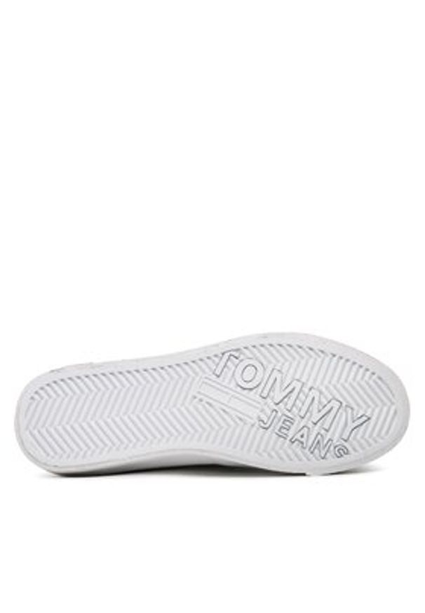 Tommy Jeans Sneakersy Vulcanized Ess EM0EM01106 Biały. Kolor: biały. Materiał: skóra